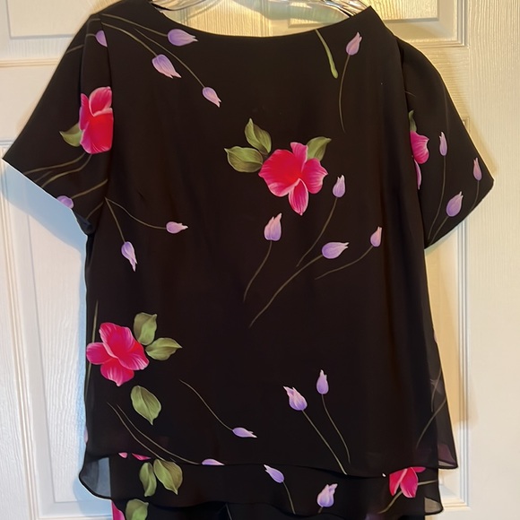 2-PIECE JESSICA HOWARD WOMAN DRESS 100% POLYESTER FULLY LINED SIZE 18 LONG SHIRT - Picture 4 of 12